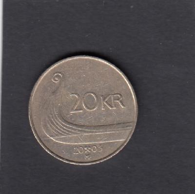 Beschrijving: 20 Kronur SHIP